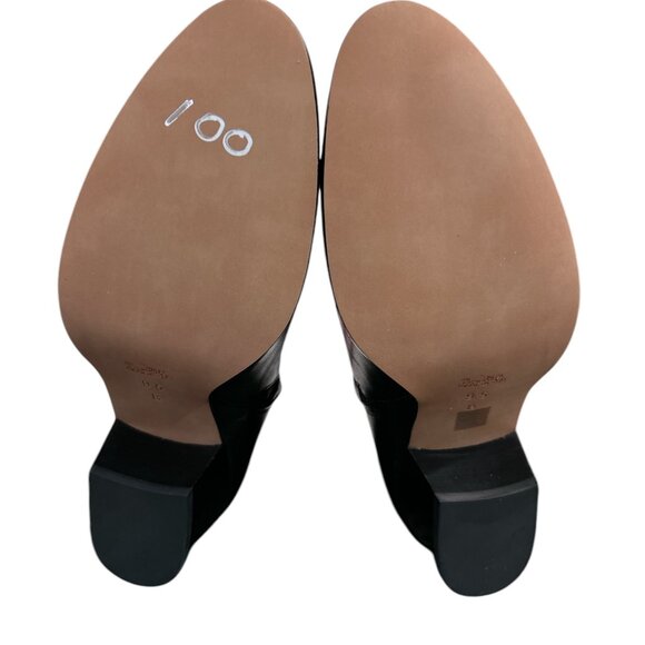 Coach Patricia Ankle Boots Booties Leather Croc Embossed Turnlock Zip Wmns 9.5 - Picture 5 of 10